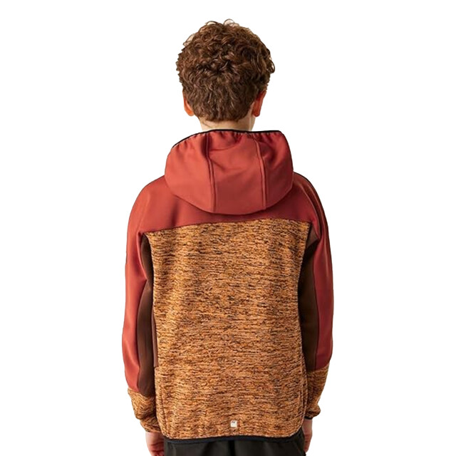 Regatta Kinder/kinder dissolver ix marl full zip fleecejack UTRG11296_foxredochre large