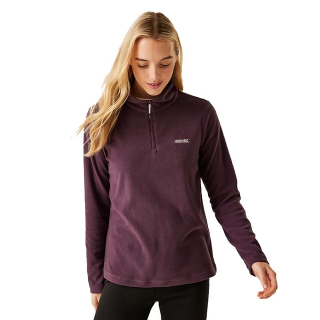 Regatta Geweldige outdoors dames sweetheart 1/4 zip fleece sweater UTRG1248_deepplum large