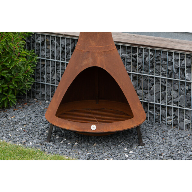 Westmann Stalen tuinhaard -- 70x70x160 cm roest 3207653 large