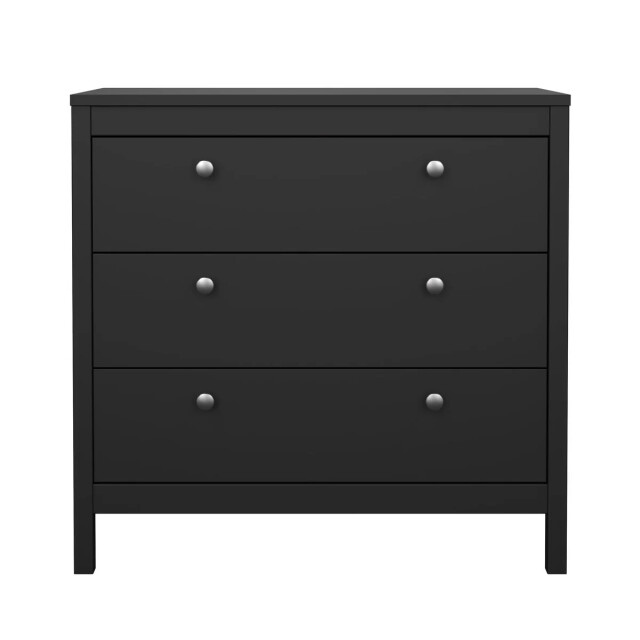 CaliCosy Ladekast met 3 lades matzwart b82,3 cm barcelone 3206089 large