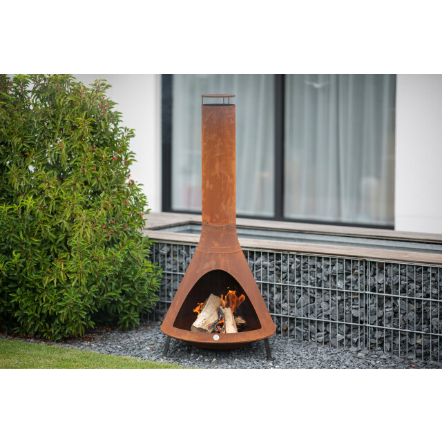 Westmann Stalen tuinhaard -- 70x70x160 cm roest 3207653 large