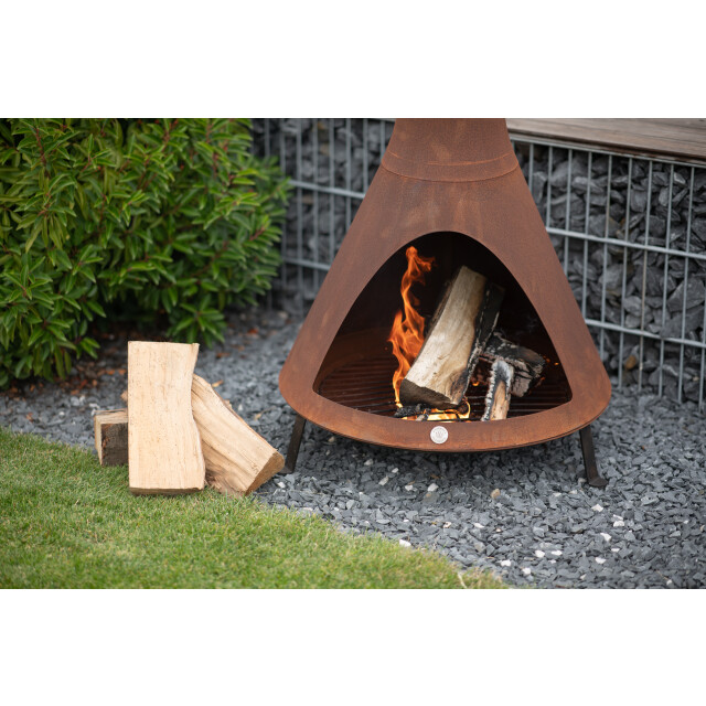 Westmann Stalen tuinhaard -- 70x70x160 cm roest 3207653 large