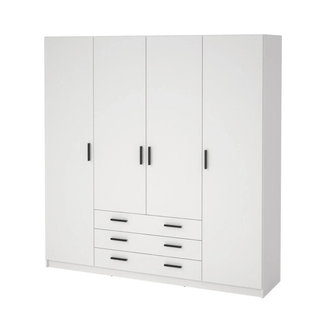 CaliCosy Kleerkast met 4 deuren en 3 lades b195,5 cm print 3206391 large
