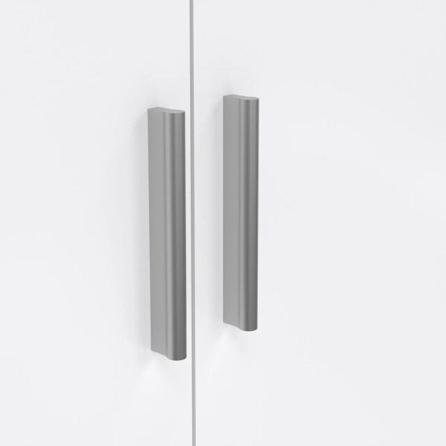 CaliCosy Kleerkast met 2 deuren eikendecor en hoogglans wit h200,9 cm lana 3206376 large