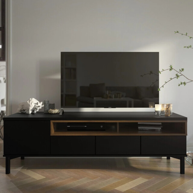 CaliCosy Tv-meubel met 1 deur, 3 lades en 2 vakken b155,7 cm april 3206374 large