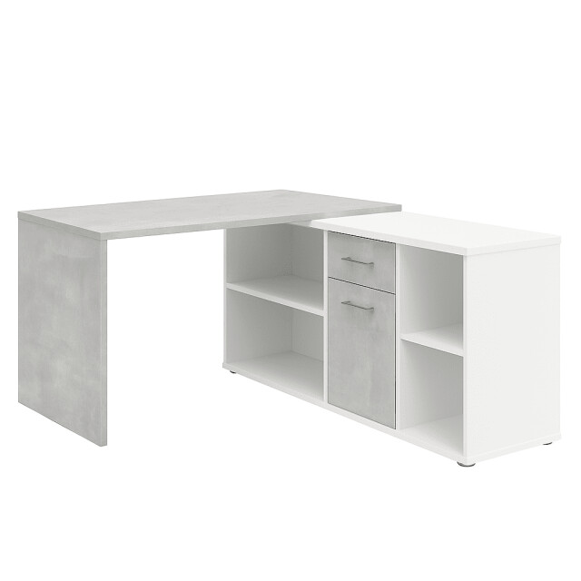 CaliCosy Hoekbureau met moduleerbaar bureau, ladekast en opbergplanken lex 2937015 large
