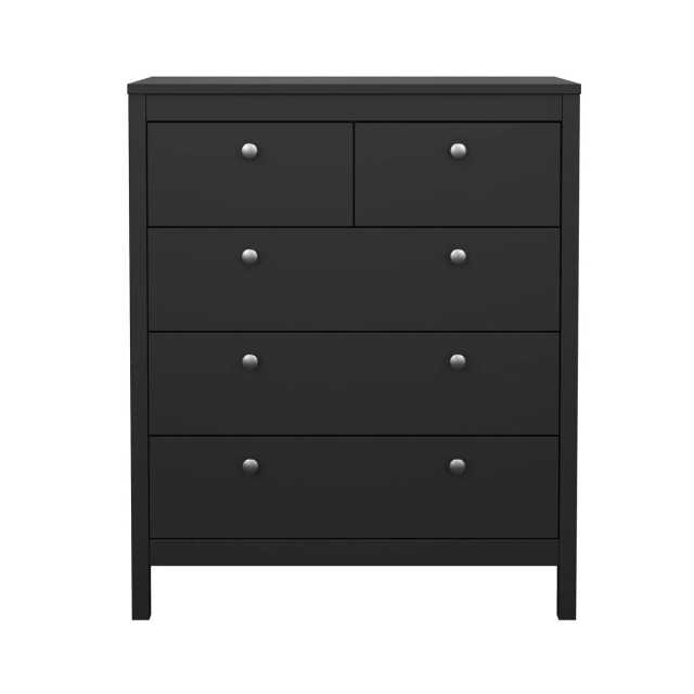 CaliCosy Ladekast met 5 lades matzwart h98,9 cm barcelone 3206044 large