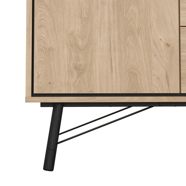 CaliCosy Dressoir met 2 deuren en 2 lades en metalen onderstel b150,3 cm joyce 3206064 large