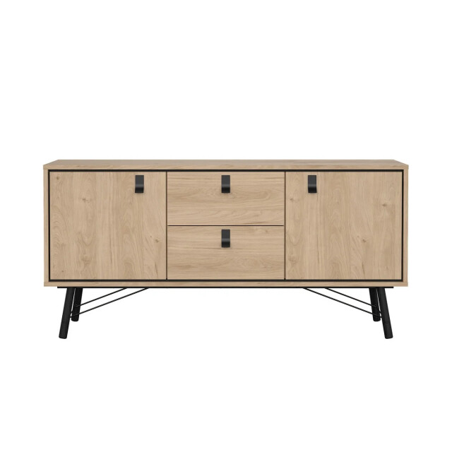 CaliCosy Dressoir met 2 deuren en 2 lades en metalen onderstel b150,3 cm joyce 3206064 large