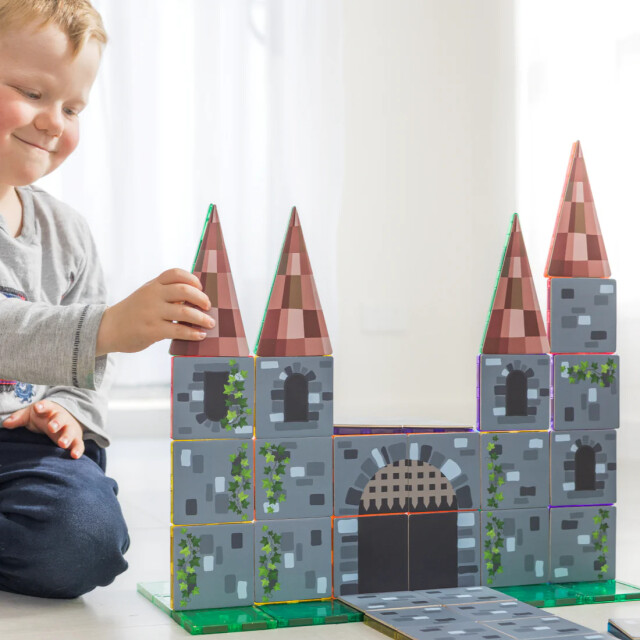 Learn and Grow Toys Learn and grow magnetische toppers kasteel 40 delig MTT-40PC-CAS large