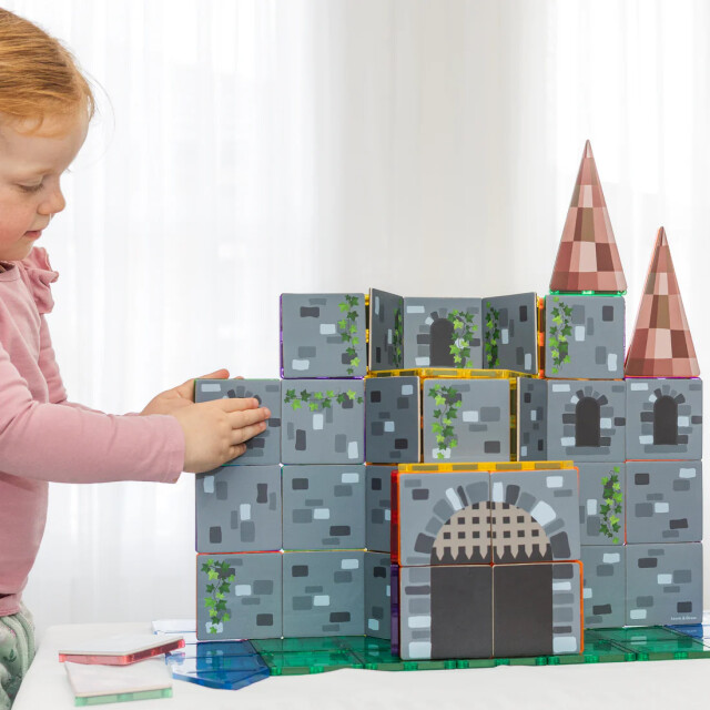 Learn and Grow Toys Learn and grow magnetische toppers kasteel 40 delig MTT-40PC-CAS large