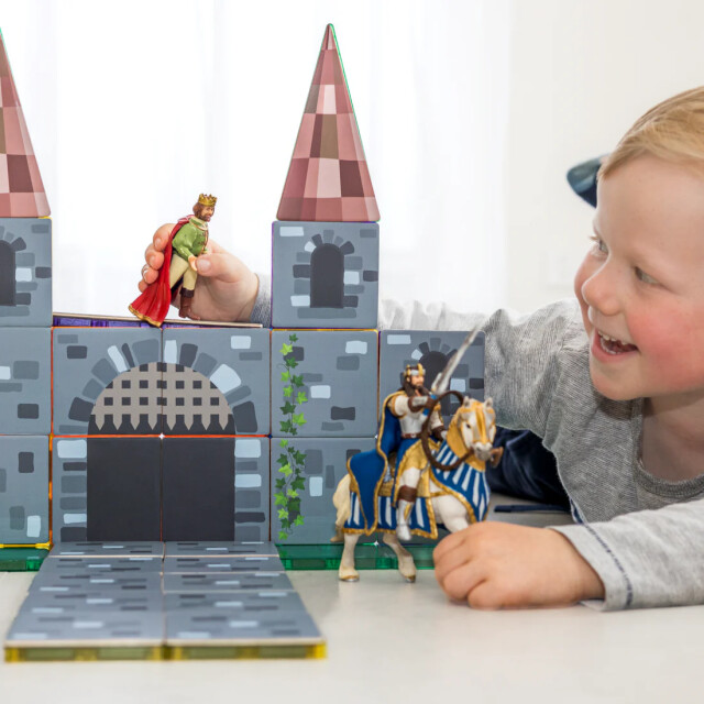 Learn and Grow Toys Learn and grow magnetische toppers kasteel 40 delig MTT-40PC-CAS large