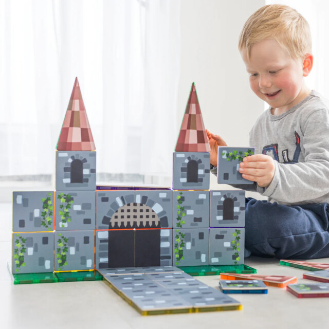 Learn and Grow Toys Learn and grow magnetische toppers kasteel 40 delig MTT-40PC-CAS large