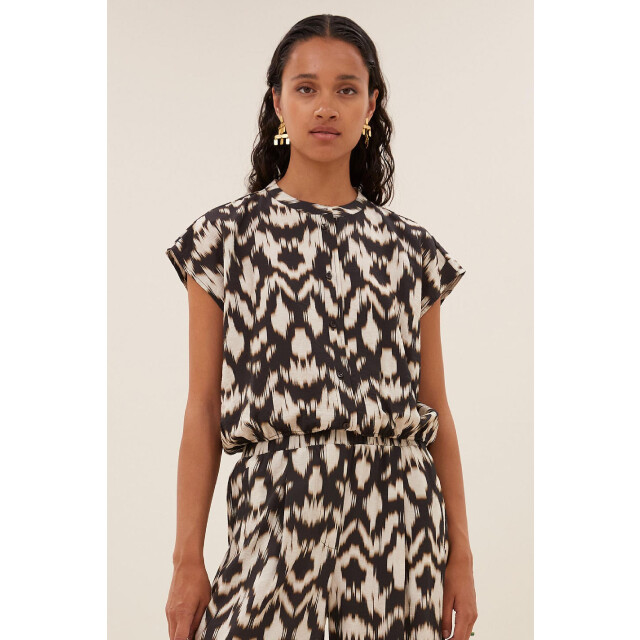 By-Bar Amsterdam Lode brown batik blouse 25112040 4322138034 large