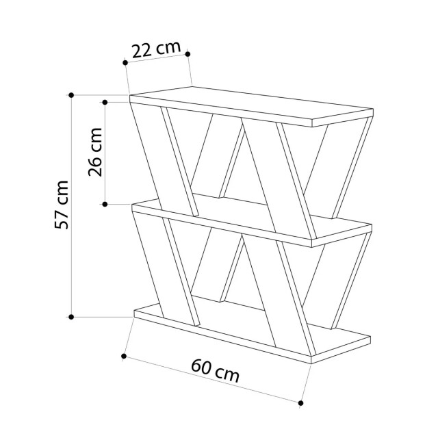 CaliCosy Bijzettafel 3 planken l60 cm lazena 2936752 large