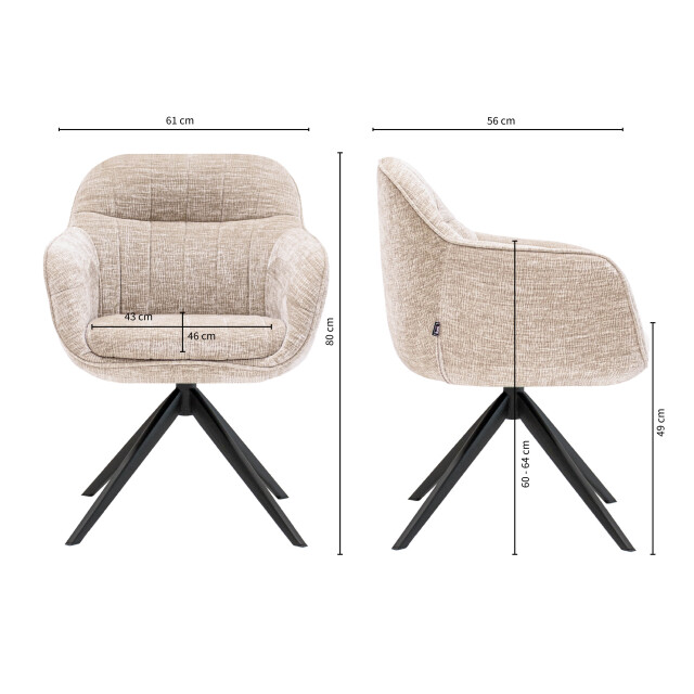 Kick Collection Kick draaistoel stan - 3209782 large