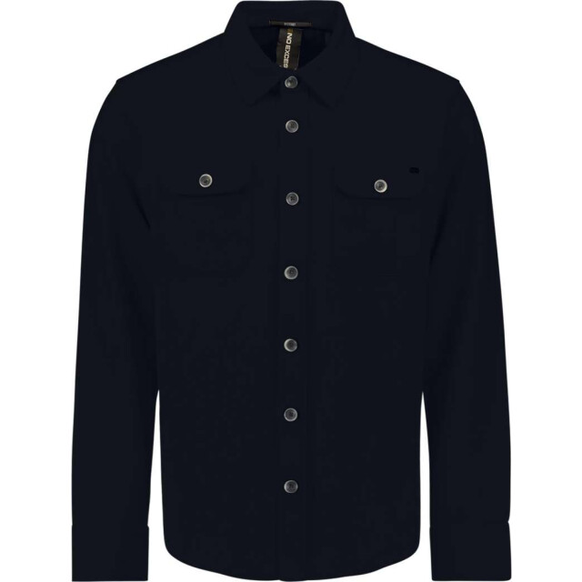 No Excess Overshirt button closure sweat deep blue 27580103-096 large
