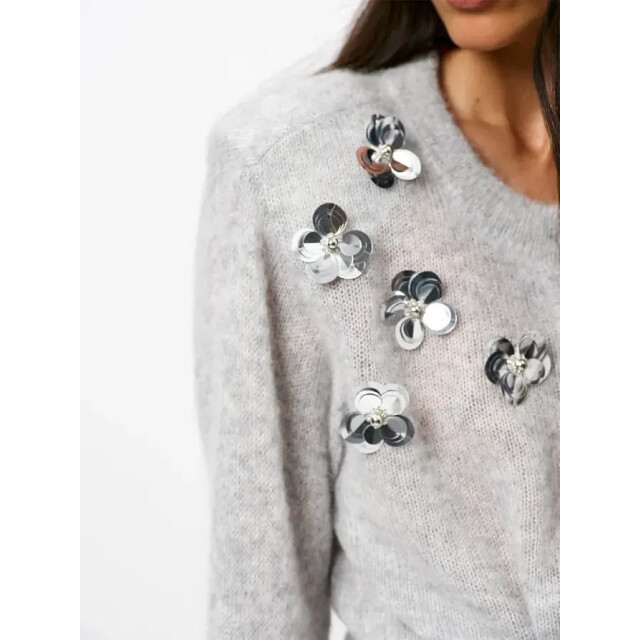 Dante 6 D6 fawn sequin cardigan D6 Fawn Sequin Cardigan/9350 Heather Grey large