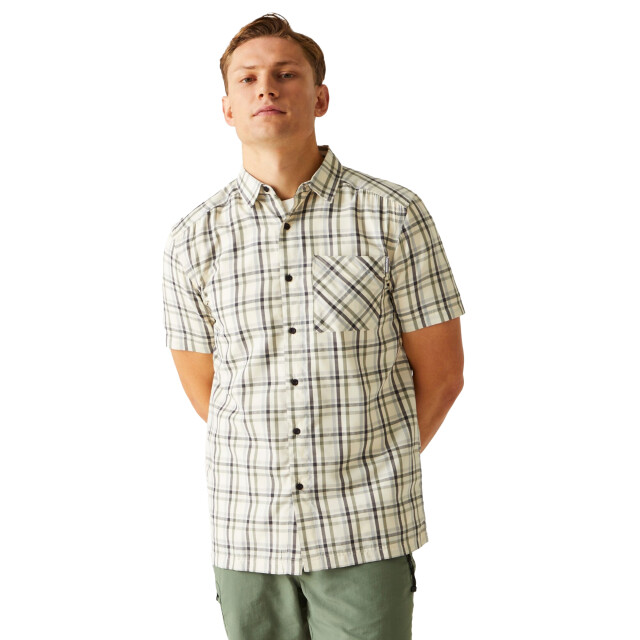 Regatta Herenhemd met korte mouwen in mindano viii patroon UTRG10034_agavegreenash large