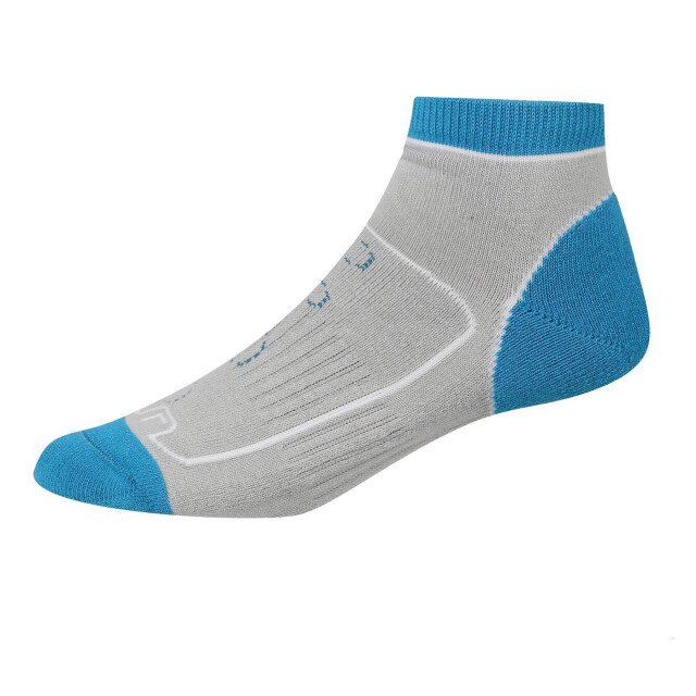 Regatta Dames samaris trail colour block enkelsokken (pak van 2) UTRG6286_lightsteelniagrablue large