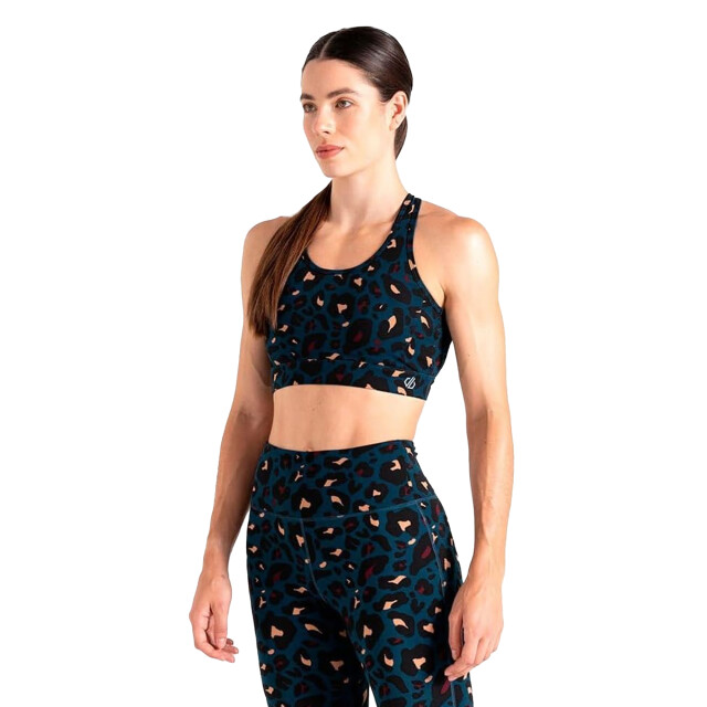 Dare2b Dames swift ii sportbeha met dierenprint UTRG10296_moonlightdenim large