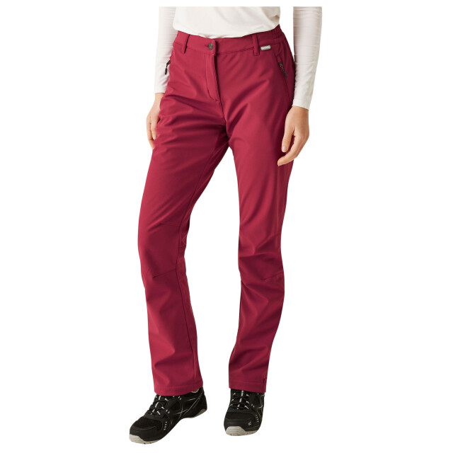 Regatta Geweldige outdoor dames geo softshell ii reguliere beenbroek UTRG1028_rumbared large