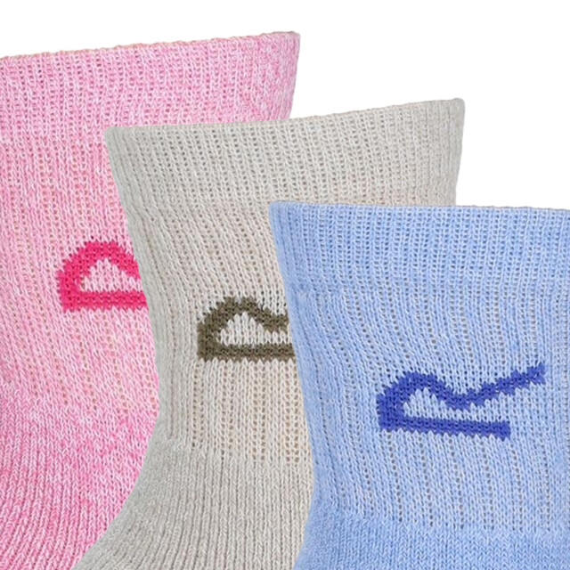 Regatta Great outdoors dames marl effect sokken (3 pak) UTRG1011_brightblushmarl large