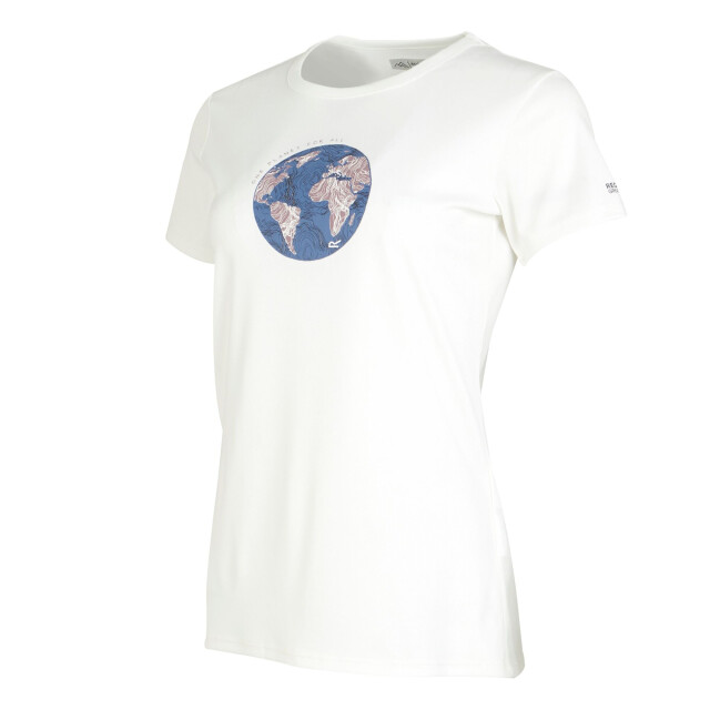 Regatta Dames fingal viii wereldbol t-shirt UTRG9847_whitelinearglobe large
