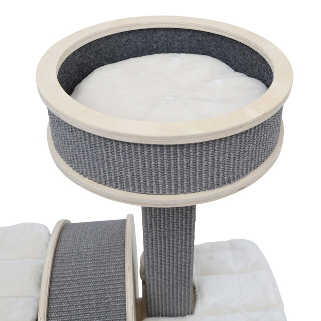 4animalz ® stabiele krabpaal met katten loopwiel 106 cm hoog 3048974 large