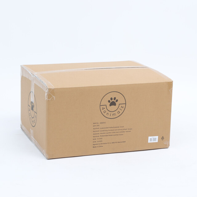 4animalz ® stabiele krabpaal met katten loopwiel 106 cm hoog 3048974 large