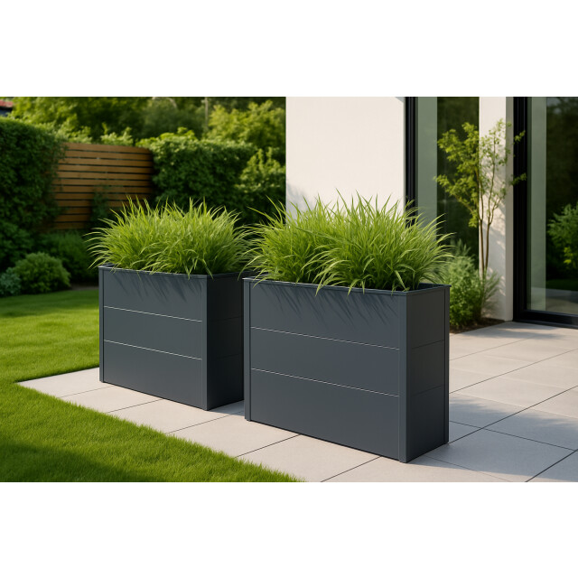 4gardenz ® plantenbak verhoogde bodem bloembak 100x30x77 cm 3078868 large