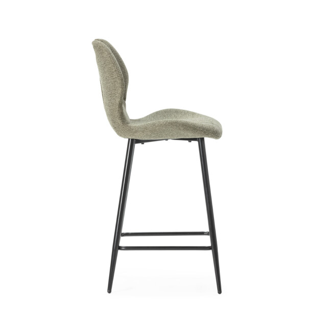 CaliCosy Set van 2 krukken in stof met zwarte metalen poten h65 cm muli 3079165 large