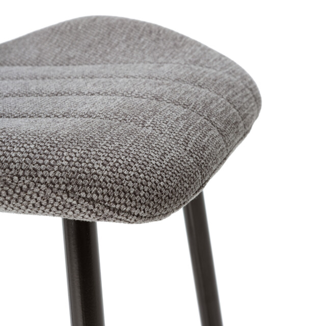 CaliCosy Set van 4 stoelen in stof met zwarte metalen poten l48 cm muli 3078788 large