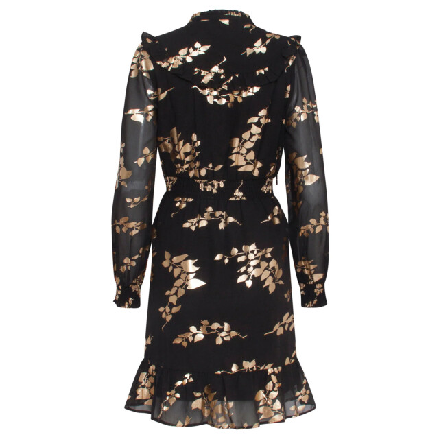 Smashed Lemon 23762-999-025 e bloemenprint v-hals jurk voor dames | 23762-999-025 large