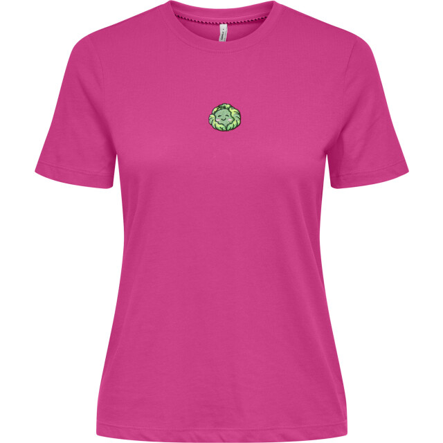 Only Onlfoodie life reg s/s top box jrs fuchsia fedora/ 15316728-282015010 large