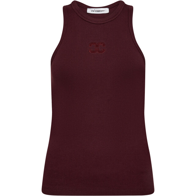 Co'Couture Saharacc embroidery tank top winered 33151-87 large