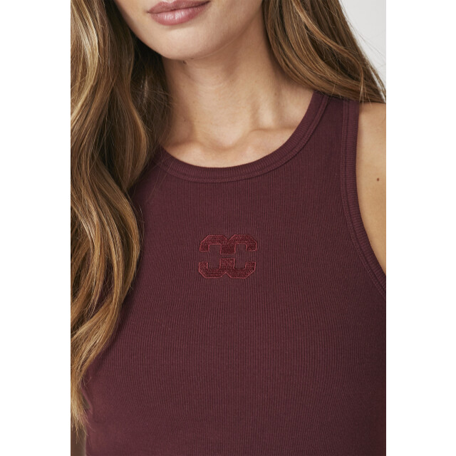 Co'Couture Saharacc embroidery tank top winered 33151-87 large