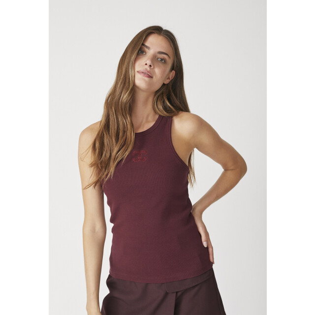 Co'Couture Saharacc embroidery tank top winered 33151-87 large