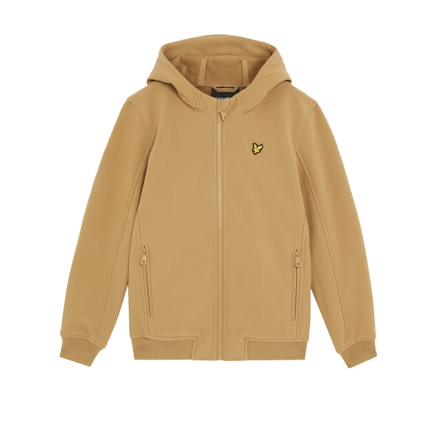 Lyle and Scott Winter softshell jas jongens - capuchon JKB2102V-X851 Tigers Eye large