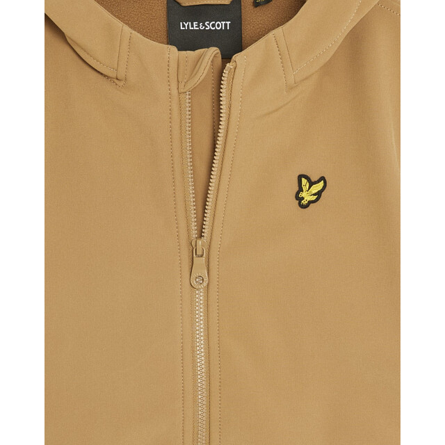 Lyle and Scott Winter softshell jas jongens - capuchon JKB2102V-X851 Tigers Eye large