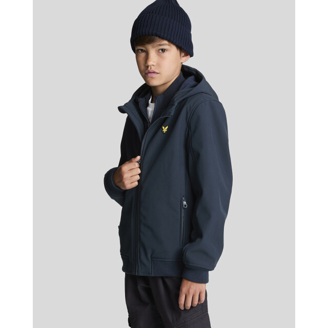 Lyle and Scott Winter softshell jas jongens donker navy capuchon JKB2102V-Z271 Dark Navy large
