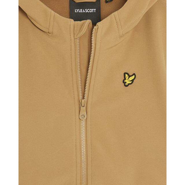 Lyle and Scott Winter softshell jas jongens - capuchon JKB2102V-X851 Tigers Eye large