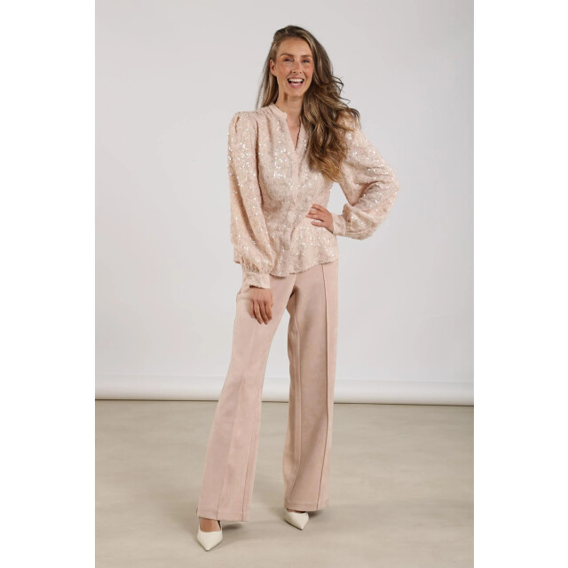 Nukus Nkf09054 266 jill pants suedine dusty pink NKF09054  266 large