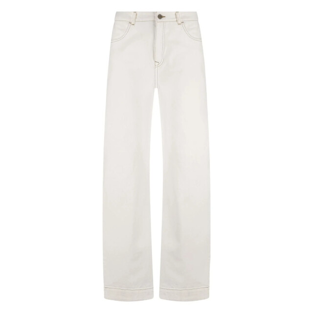 Nukus Nkf09051 17 abby pants denim embroidery off white NKF09051  17 large