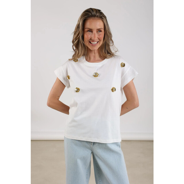 Nukus Nkf04007 17 pearly shirt flower off white NKF04007  17 large