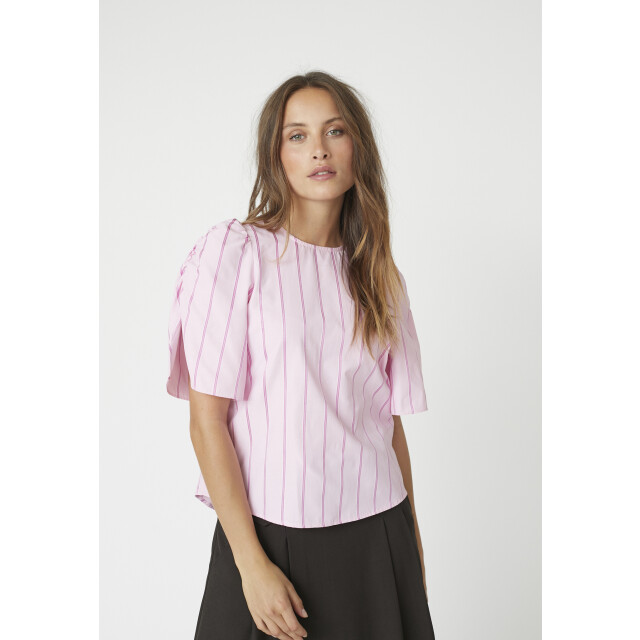 Co'Couture Cc rosalina stripe blouse CC Rosalina Stripe blouse/Pale Pink large