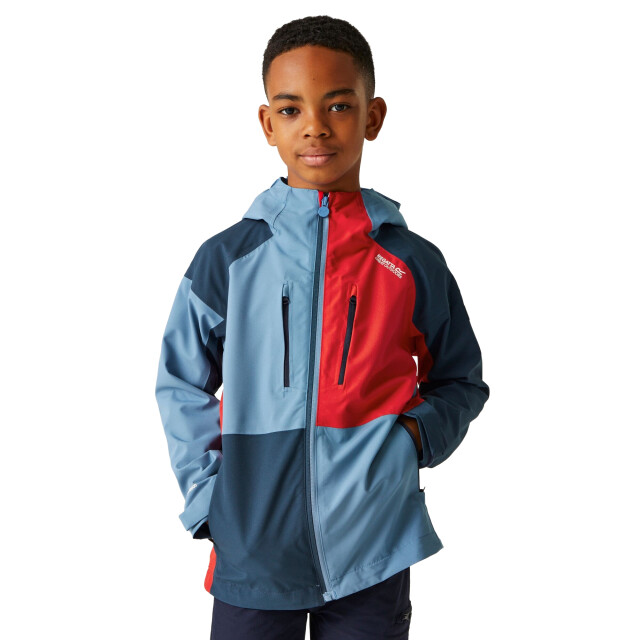 Regatta Kinder/kids highton v full zip hoodie UTRG10843_coronetbluemoonlightdenim large