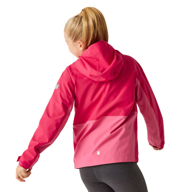 Regatta Kinder/kids highton v full zip hoodie UTRG10843_pinkpotionflamingopink large