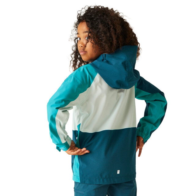 Regatta Kinder/kids highton v full zip hoodie UTRG10843_moroccanbluetahoeblue large