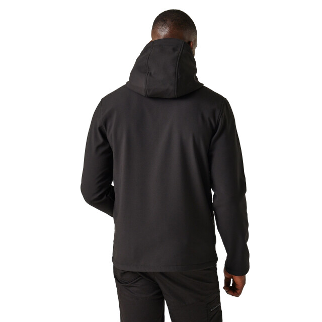 Regatta Heren 2-laags softshell jas UTRG10787_blacklimegreen large